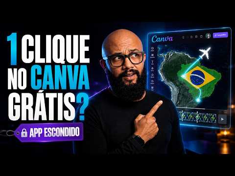 MAPA ANIMADO no Canva GRÁTIS com 1 CLIQUE (App Escondido)