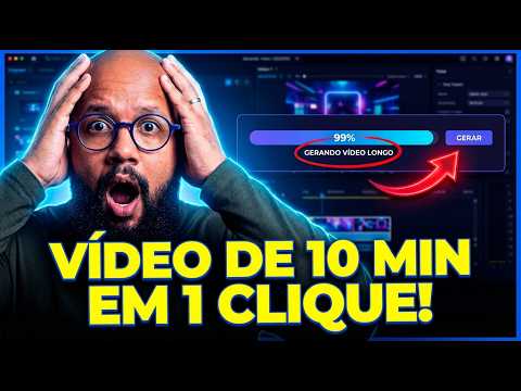 Como Criar Vídeos LONGOS com Inteligência Artificial Grátis (FÁCIL D+)