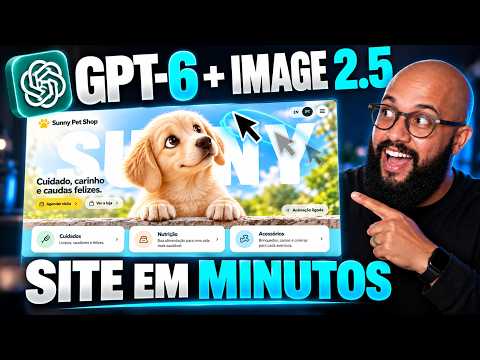 GPT-6 ASTRA + Image 2.5 é ASSUSTADOR: Criei um SITE ANIMADO em 10 MIN