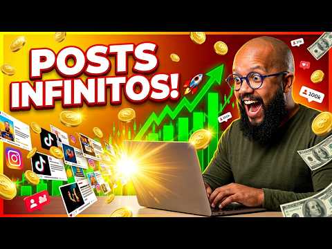 Criei um APP com I.A grátis que faz Posts com 1 clique (Ganhe R$ 2k/mês com IA)