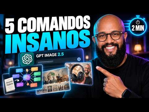 RÁPIDO e FÁCIL: 5 COMANDOS do ChatGPT + Image 2.5 que 99% Não Conhece