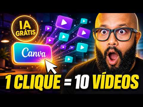 NOVIDADE: Canva LIBEROU IA para Criar REELS com 1 FOTO Sua (Tutorial Grátis)