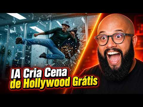 VÍDEO com IA de GRAÇA é ABSURDO: Fiz a CENA VIRAL de HOLLYWOOD - COPIE já!